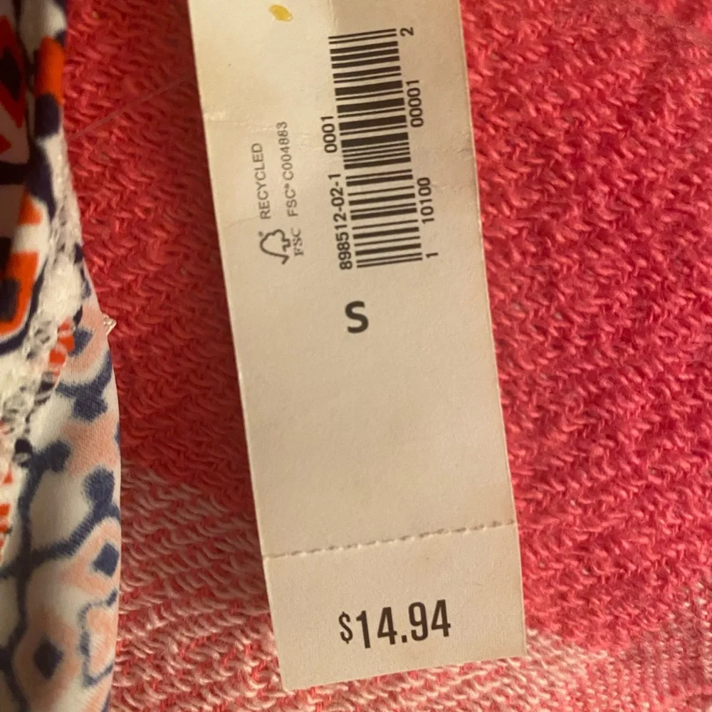 Old Navy Kids Bandeau Bikini Top in Orange, Navy & White